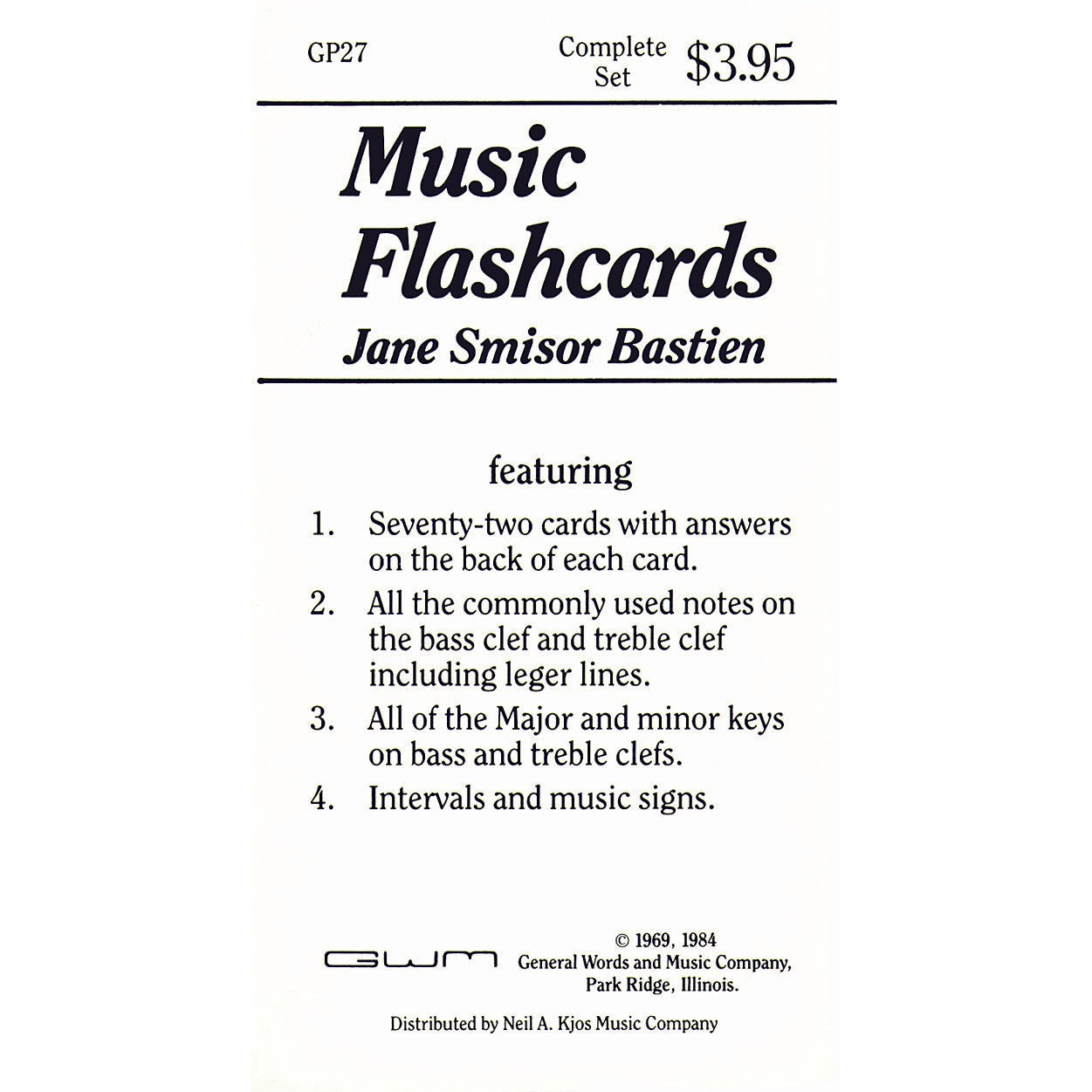 KJOS Master Composer Library - Bastien Music Flashcards