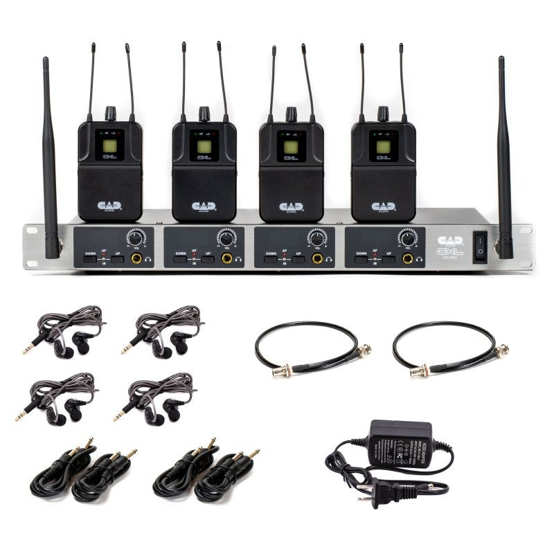 CAD - Quad-Mix In-Ear Wireless Monitoring System (T Band: 902 to 928 MHz) - GXLIEM4