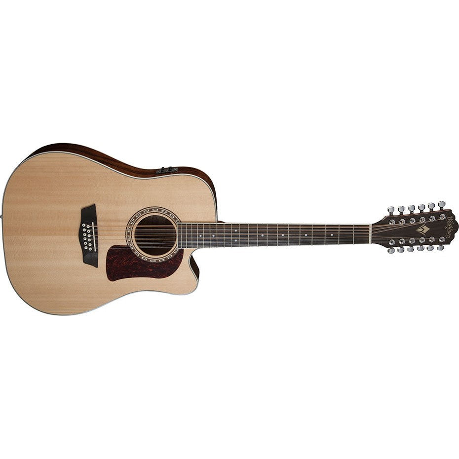 Washburn - Heritage 10 Series Acoustic Cutaway Guitar - Natural - HD10SCE12-O
