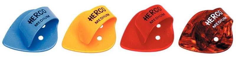 Herco - Flat Medium Thumbpicks 24 Pcs - HE112