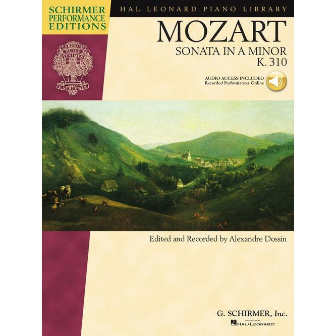 G. Schirmer, Inc. - W.A. Mozart - Sonata In A Minor - K. 310 - Audio Access Included - Recorded Performances Online