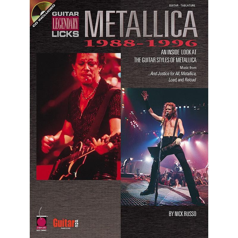 Metallica - Legendary Licks 1988-1996 - Guitar Tablature - Audio Access Included HL02500182