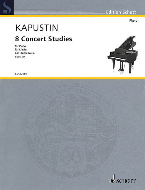 HL49045464 49045464 ED22659 ED 22659 Schott Music - N. Kapustin - 8 Concert Studies - for Piano - opus 40