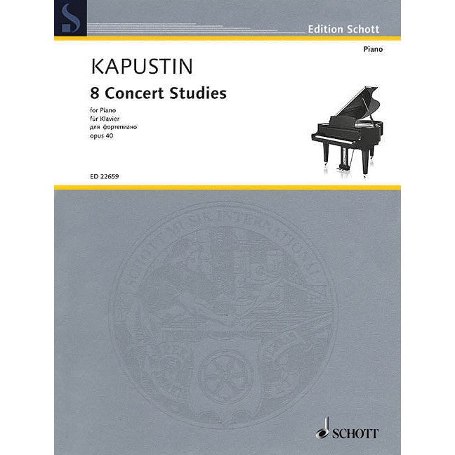 HL49045464 49045464 ED22659 ED 22659 Schott Music - N. Kapustin - 8 Concert Studies - for Piano - opus 40