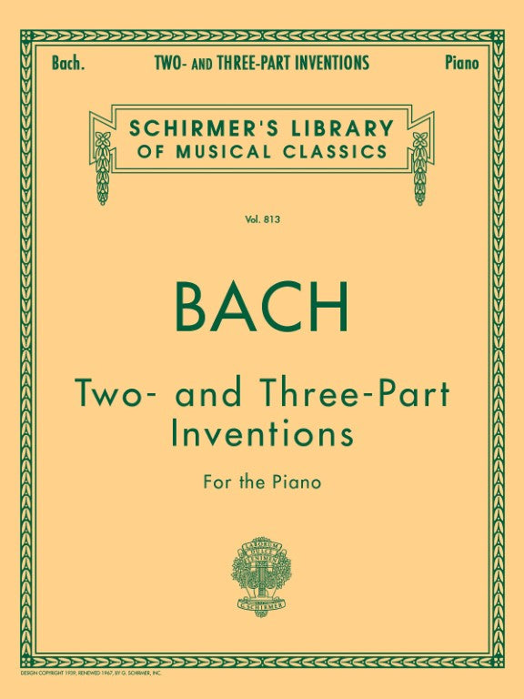 G. Schirmer, Inc. - J.S. Bach - 15 Two- and Three-Part Inventions - For the Piano