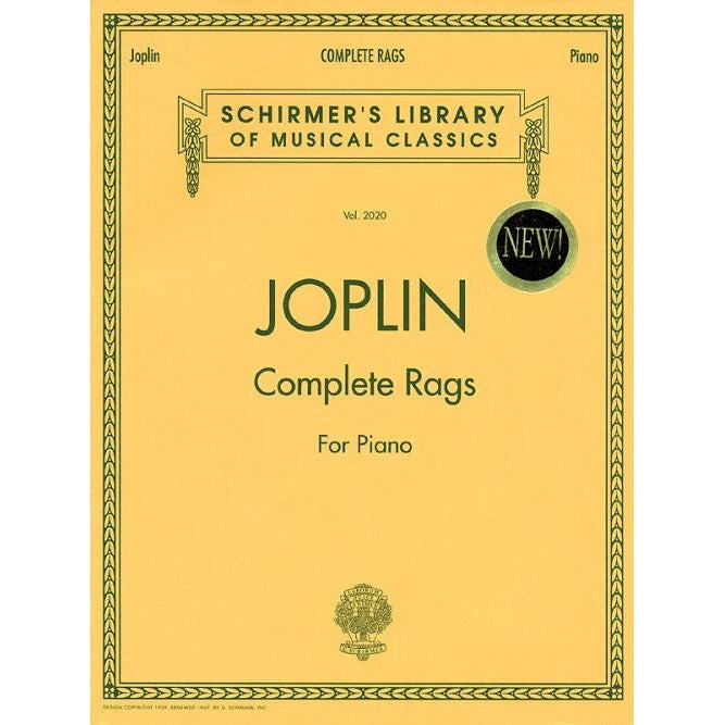 G. Schirmer, Inc. - S. Joplin - Complete Rags - for Piano