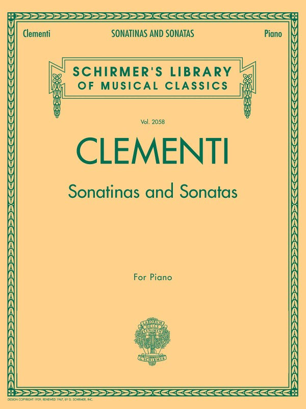 G. Schirmer, Inc. - M. Clementi - Sonatinas and Sonatas