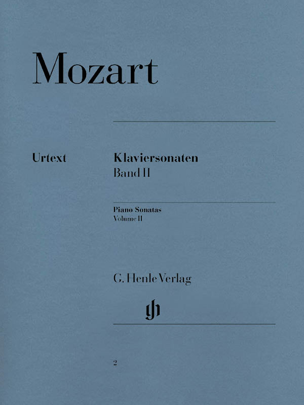 HL51480002 51480002 HN2 HN 2 G. Henle Verlag - W.A. Mozart - Piano Sonatas - Volume II