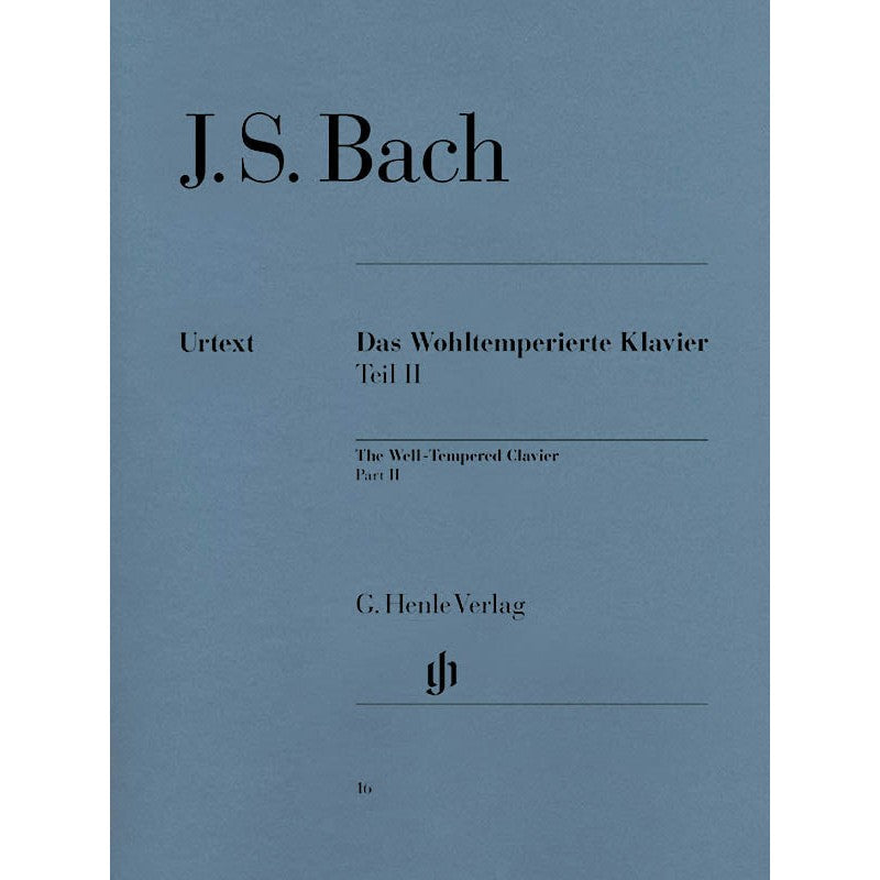 HL51480016 51480016 HN16 HN 16 G. Henle Verlag - J.S. Bach - The Well-Tempered Clavier - Part II