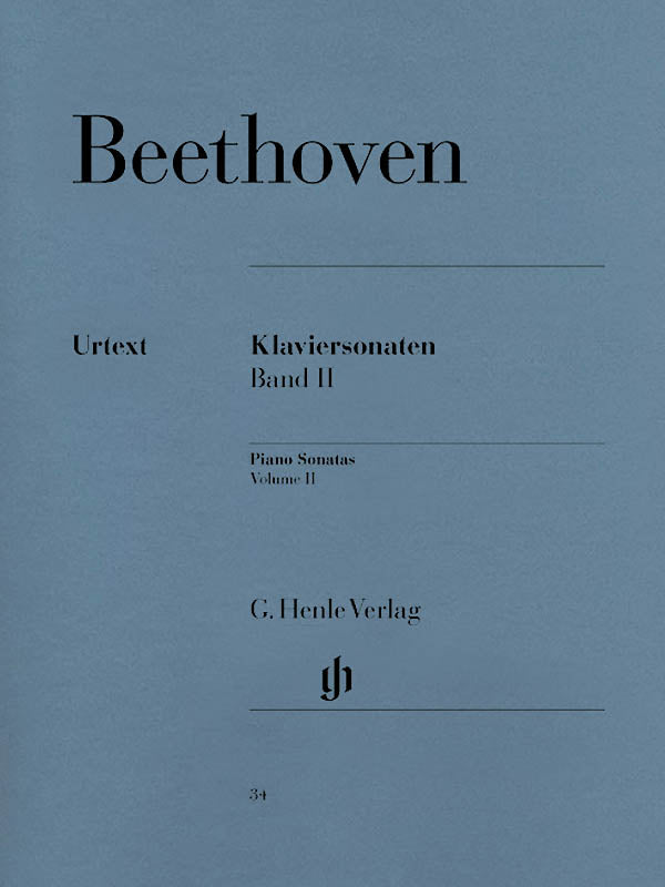 HL51480034 51480034 HN34 HN 34 G. Henle Verlag - L.V. Beethoven - Piano Sonatas - Volume II