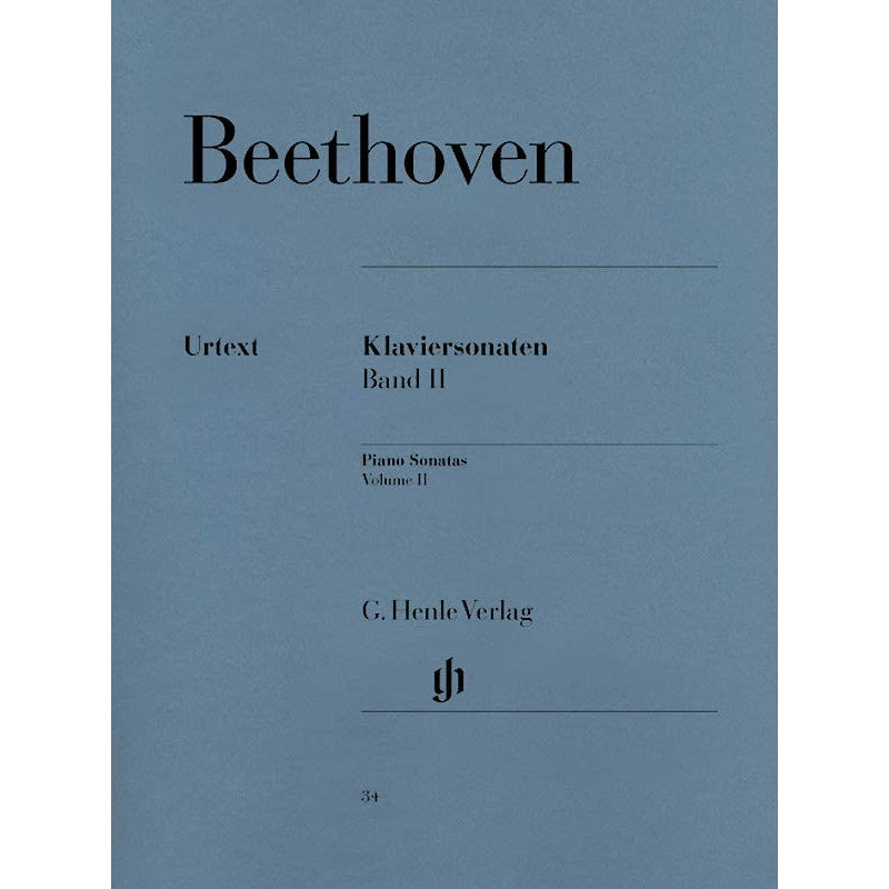 HL51480034 51480034 HN34 HN 34 G. Henle Verlag - L.V. Beethoven - Piano Sonatas - Volume II