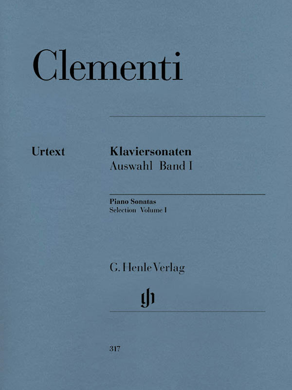 HL51480317 51480317 HN317 HN 317 G. Henle Verlag - M. Clementi - Piano Sonatas - Selection - Volume I