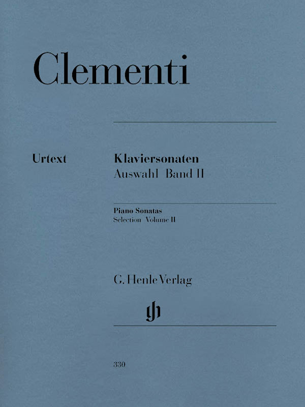 HL51480330 51480330 HN330 HN 330 G. Henle Verlag - M. Clementi - Piano Sonatas - Selection - Volume II