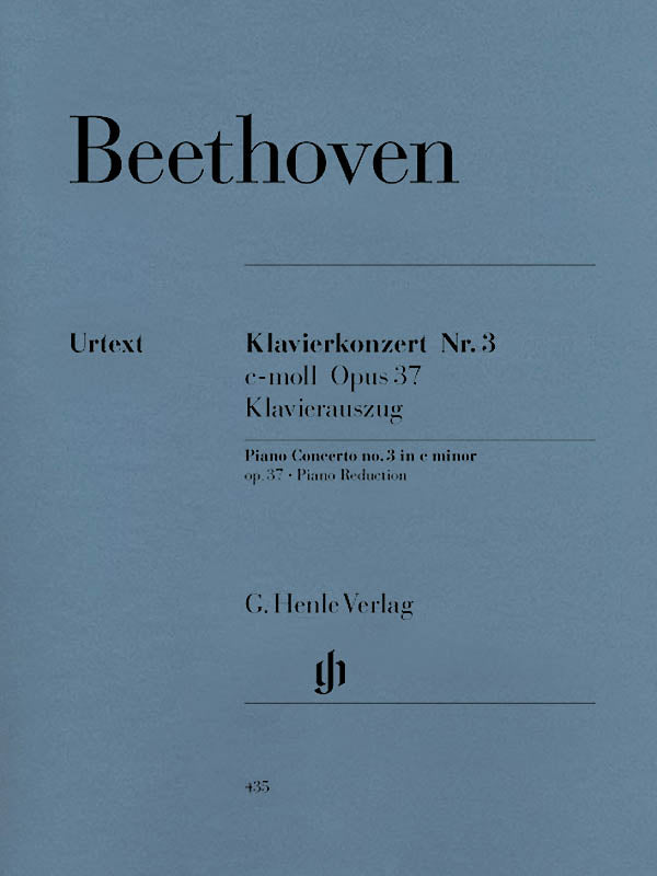HL51480435 51480435 HN435 HN 435 G. Henle Verlag - L.V. Beethoven - Piano Concerto no.3 in c minor - op. 37 - Piano Reduction