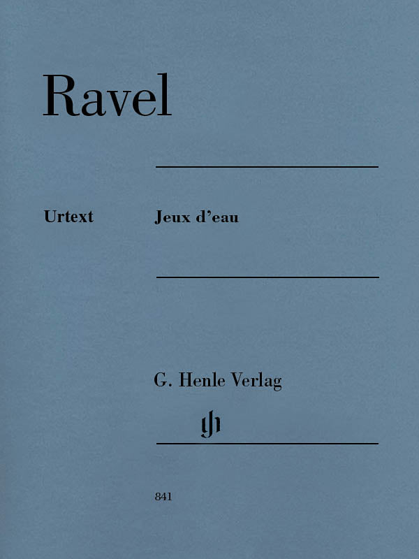 HL51480841 51480841 HN841 HN 841 G. Henle Verlag - M. Ravel - Jeux d'eau