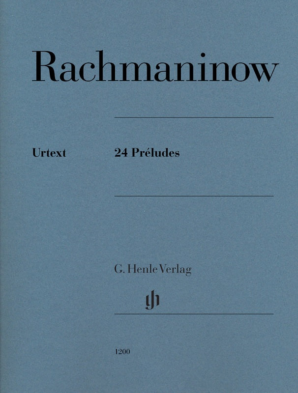 HL51481200 51481200 HN1200 HN 1200 G. Henle Verlag - S. Rachmaninoff - 24 Préludes