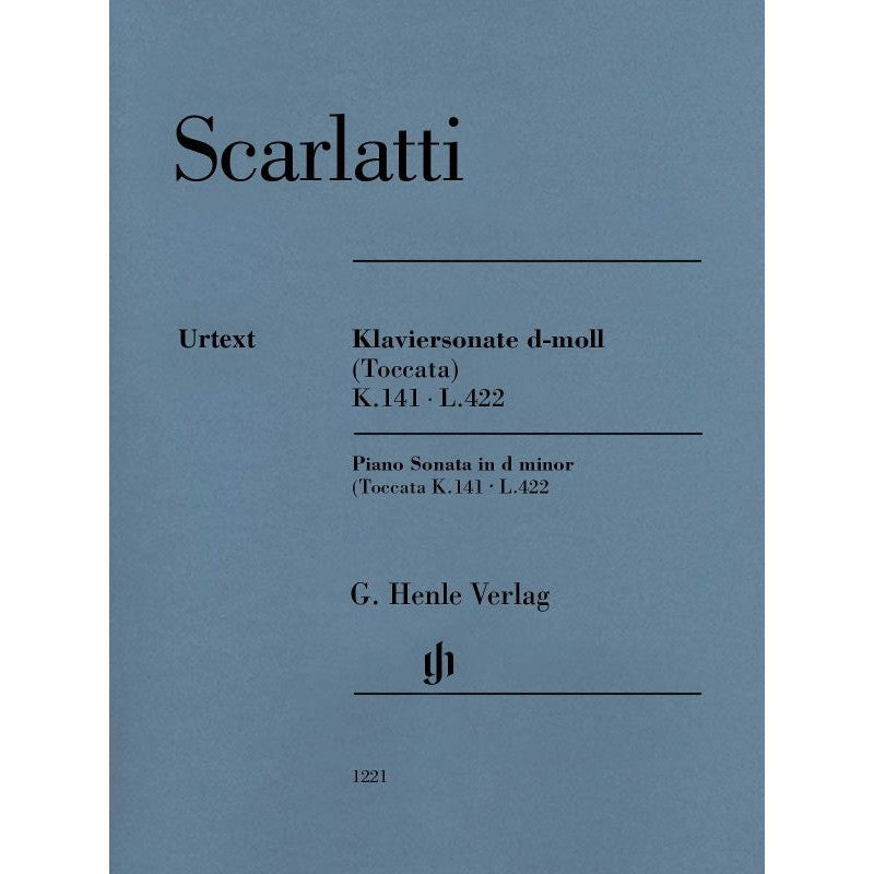 HL51481221 51481221 HN1221 HN 1221 G. Henle Verlag - D. Scarlatti - Piano Sonata in d Minor - Toccata K.141 - L.422