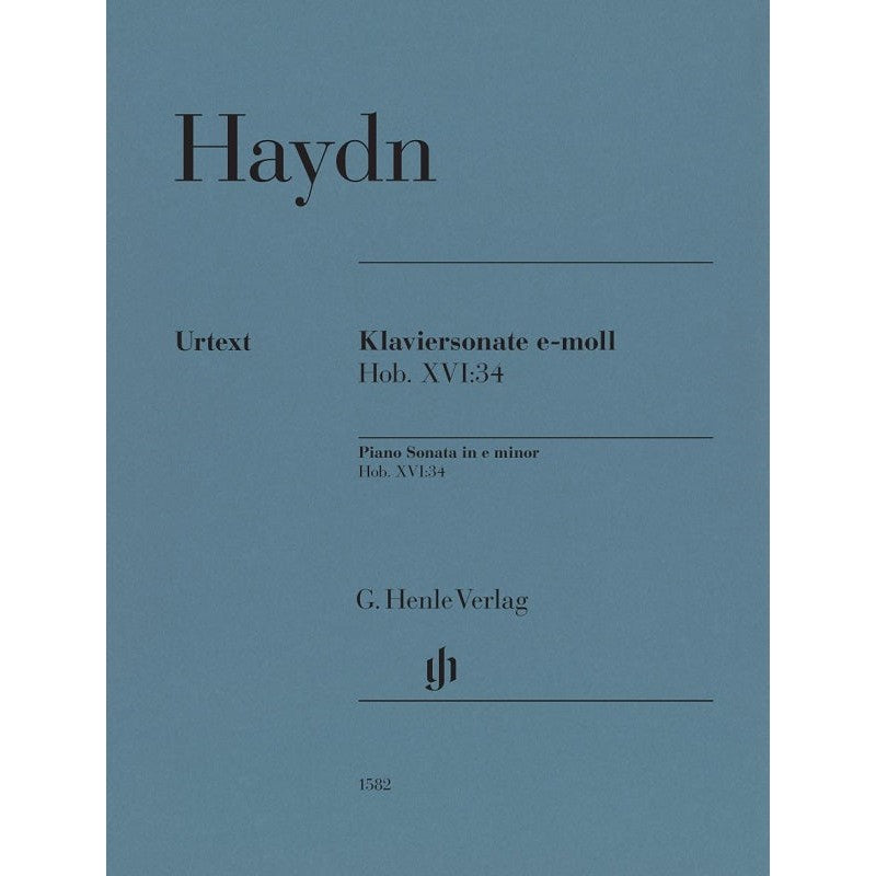 HL51481582 51481582 HN1582 HN 1582 G. Henle Verlag - J. Haydn - Piano Sonata in c minor - Hob. XVI:34