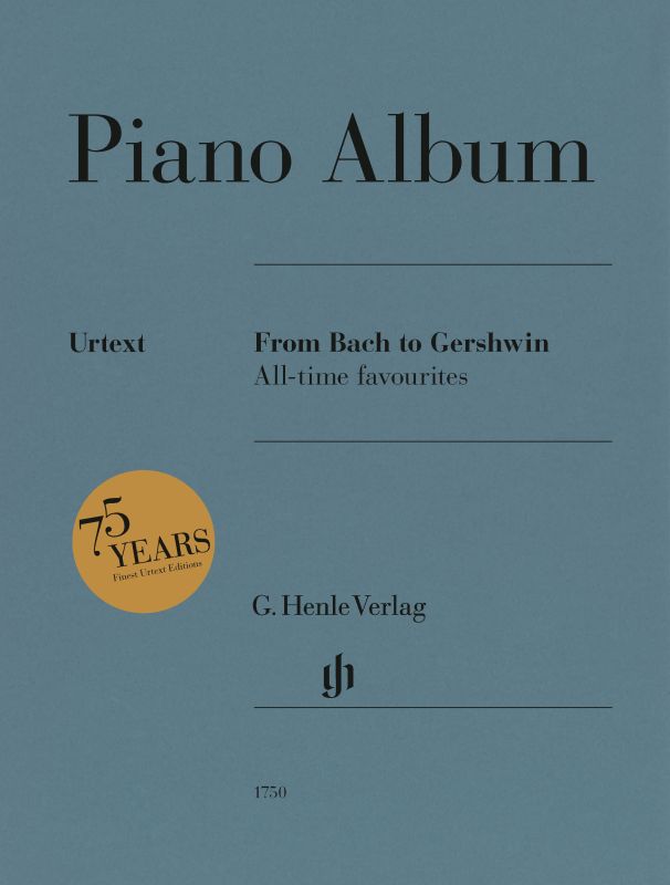 HL51481750 51481750 HN1750 HN 1750 G. Henle Verlag - Piano Album - From Bach to Gershwin - All-time favourites