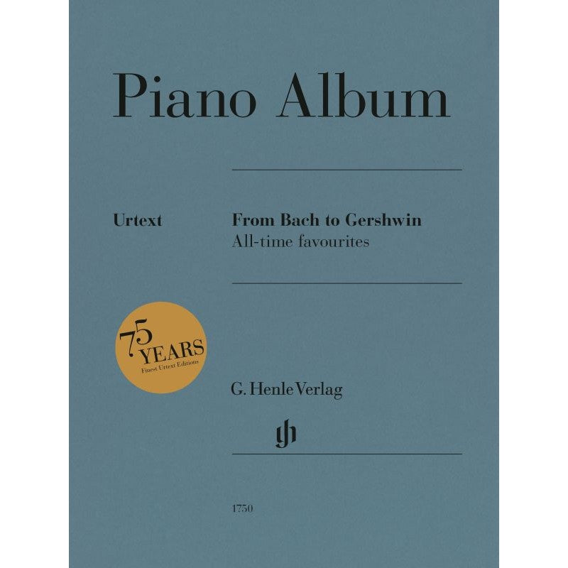HL51481750 51481750 HN1750 HN 1750 G. Henle Verlag - Piano Album - From Bach to Gershwin - All-time favourites