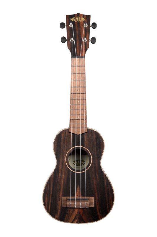 KALA - Striped Ebony Soprano Ukulele - KA-EBY-S
