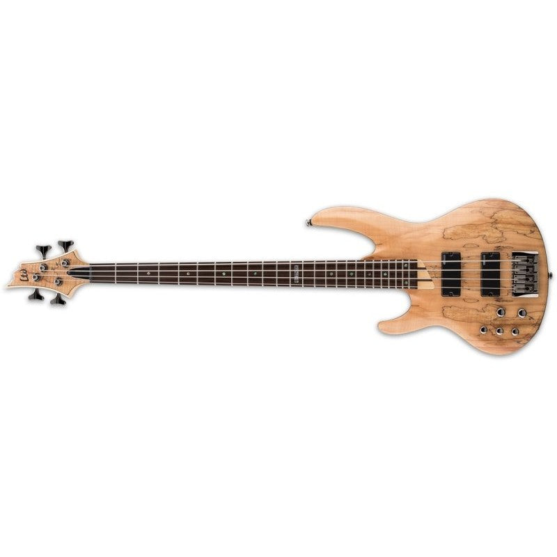 ESP - LTD Spalted Maple Natural Satin Left-handed Bass Guitar - LB204SMNSLH