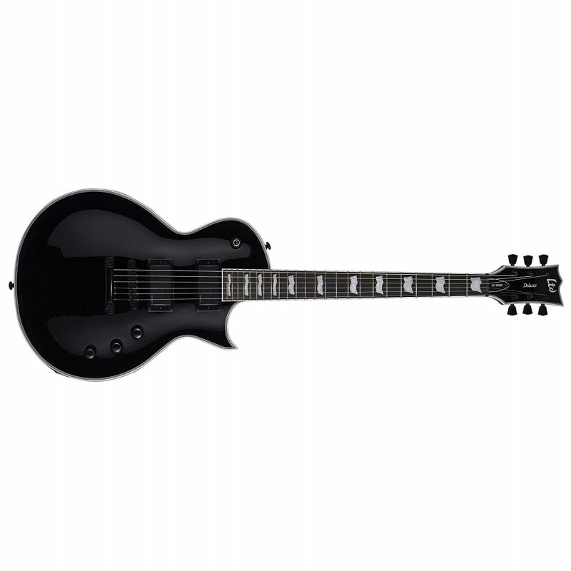 ESP - Electric Guitar with Fishman Fluence Pickups (Black) - LEC1000SBLKF