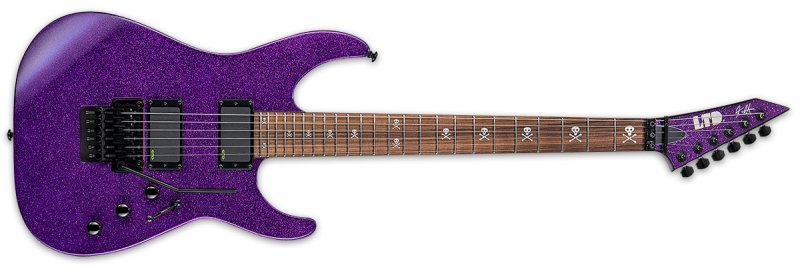 ESP - KH-602 Kirk Hammett Signature Series Electric Guitar, Purple Sparkle - LKH602PSP