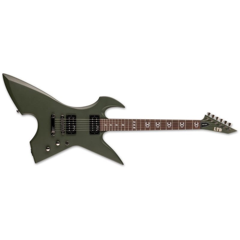 ESP - Max-200 RPR Electric Guitar, Military Green Satin - LMAX200RPRMGS