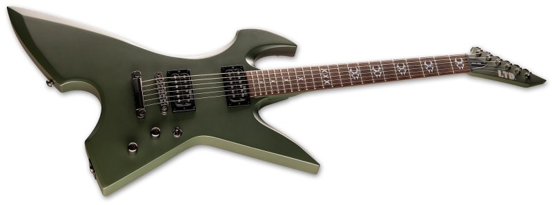 ESP - Max-200 RPR Electric Guitar, Military Green Satin - LMAX200RPRMGS