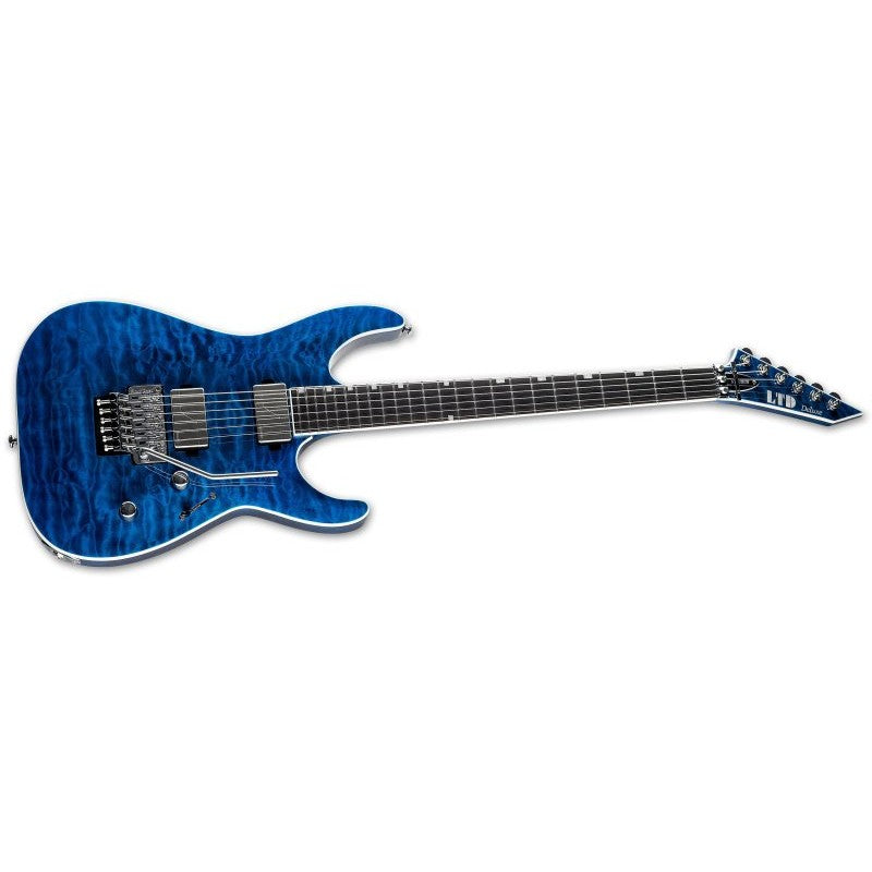 ESP - LTD - MH-1000 Electric Guitar, Black Ocean - LMH1000QMBLKOC