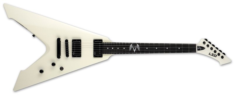 ESP - LTD James Hetfield Vulture Electric Guitar - White - LVULTUREOW