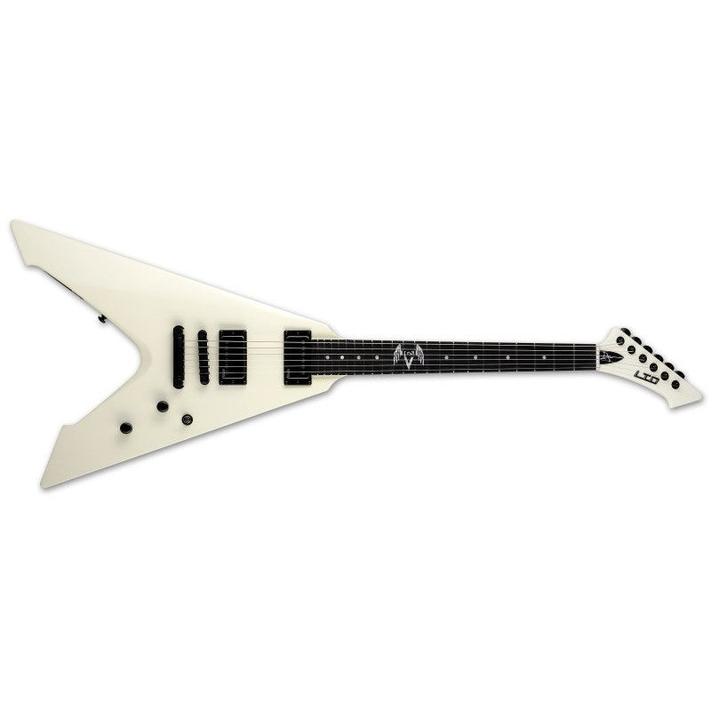 ESP - LTD James Hetfield Vulture Electric Guitar - White - LVULTUREOW