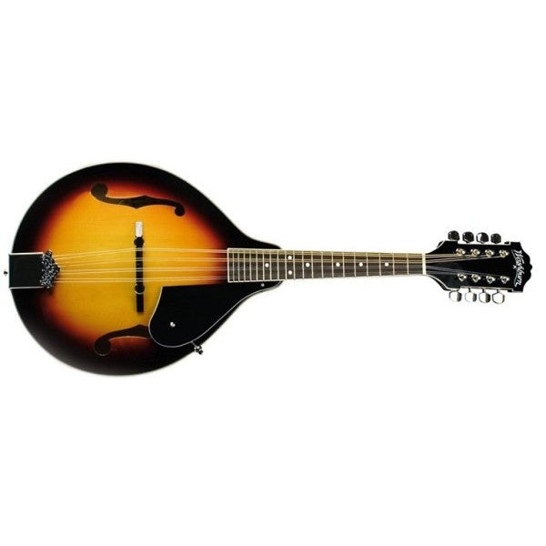 Washburn - A Style Mandolin Pack with Spruce Top, Maple Back and Sides, 20 Frets, Maple Neck -Tobacco - Sunburst - M1K-A