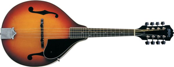 Washburn - Mandolin with Spruce Top, Maple Back and Sides, Rosewood Fretboard, and Chrome Tuners - Sunburst - M1S-A