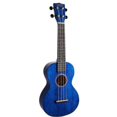 Mahalo Ukuleles - Hano Concert Ukulele Translucent Blue - MH2-TBU