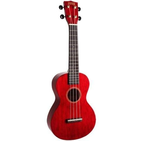 Mahalo Ukuleles - Hano Series Concert Ukulele Transparent Red - MH2-TWR
