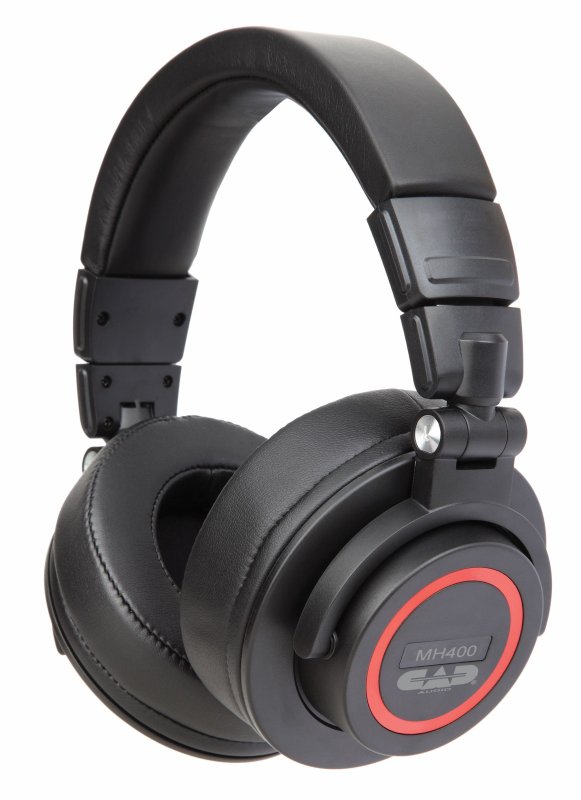 CAD - Closed-Back Studio Headphones With 50mm Drivers, Black - MH400