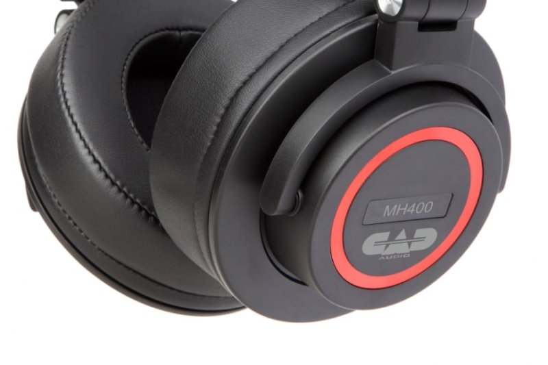 CAD - Closed-Back Studio Headphones With 50mm Drivers, Black - MH400