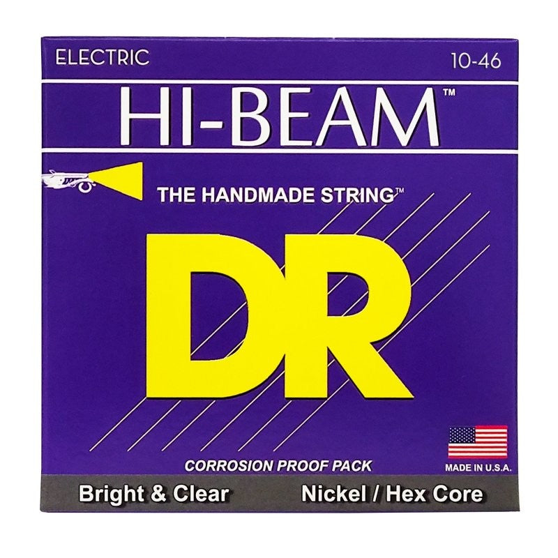 DR Handmade Strings - Hi-beam Electric Guitar Strings - Medium (10-46) - MTR-10