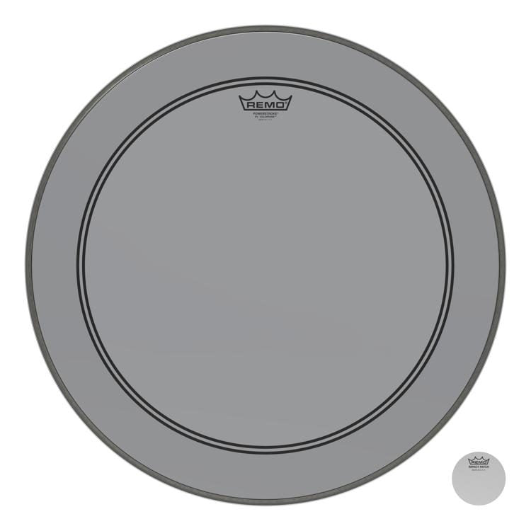 Remo - Powerstroke 3 Colortone Bass Drum Head 22" - Smoke - P3-1322-CT-SM