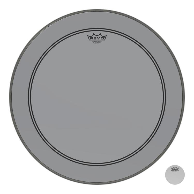 Remo - Powerstroke 3 Colortone Bass Drum Head 22" - Smoke - P3-1322-CT-SM