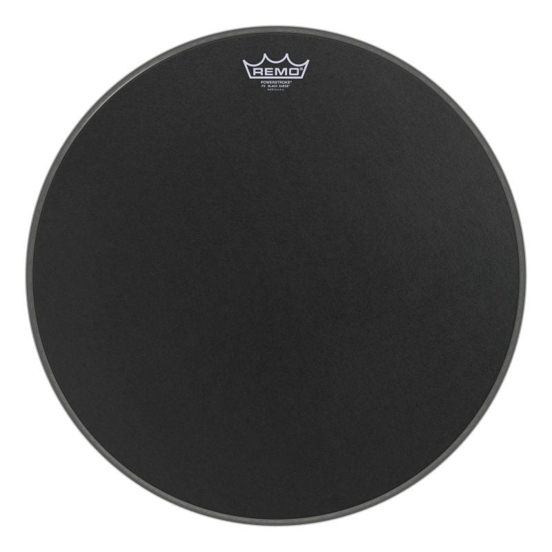 Remo - 20" Powerstroke P3 Black Suede Bass Drumhead - P3-1820-ES