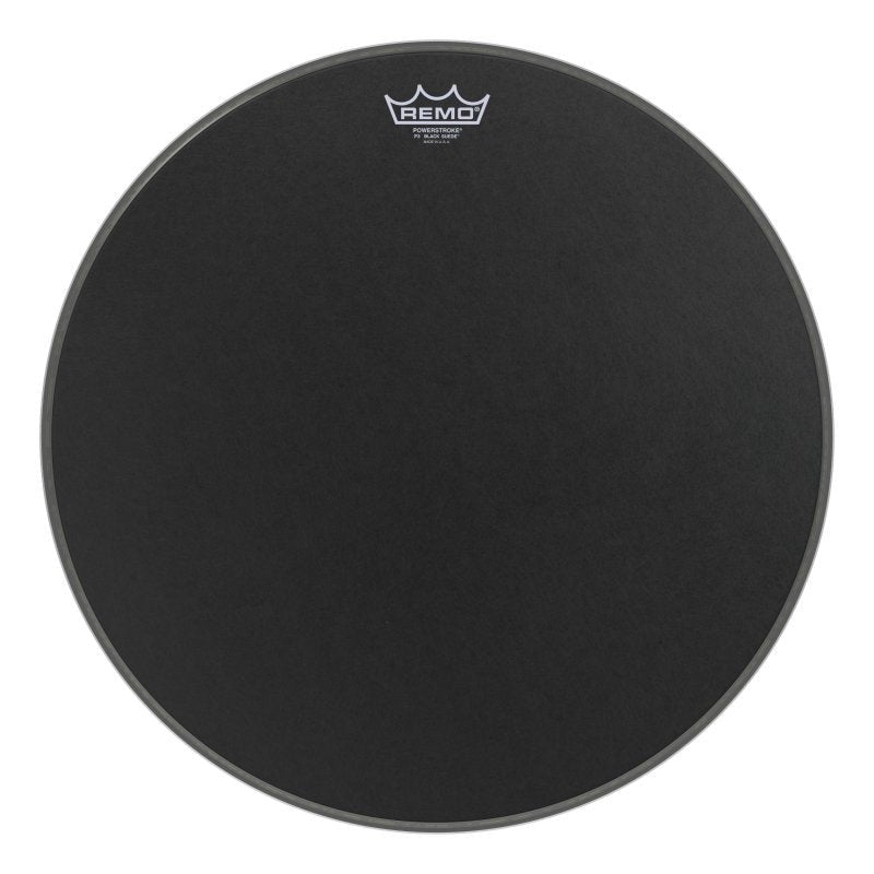 Remo - 20" Powerstroke P3 Black Suede Bass Drumhead - P3-1820-ES