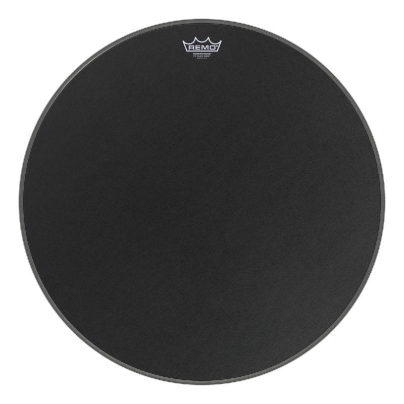 Remo - 24" Powerstroke P3 Black Suede Bass Drumhead - P3-1824-ES