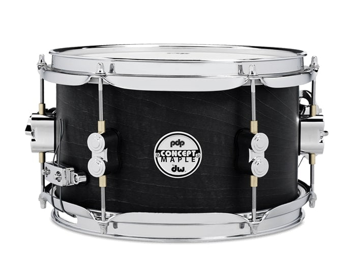 PACIFIC DRUMS & PERC - 6" x 10" Concept Black Wax Maple Snare Drum - PDSN0610BWCR
