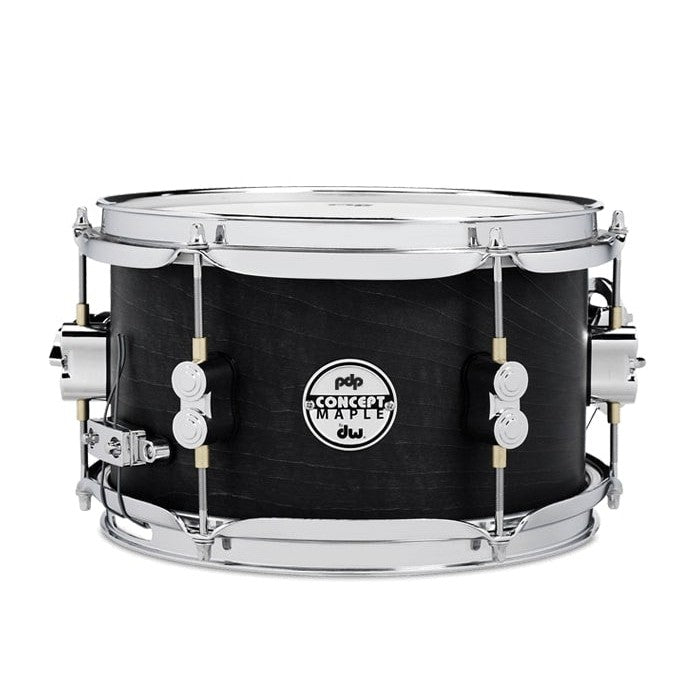 PACIFIC DRUMS & PERC - 6" x 10" Concept Black Wax Maple Snare Drum - PDSN0610BWCR