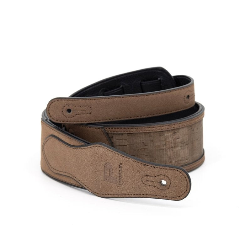 Profile - 2.5" Leather Padded Strap, Brown Cork - PGS-GL-4000-BR