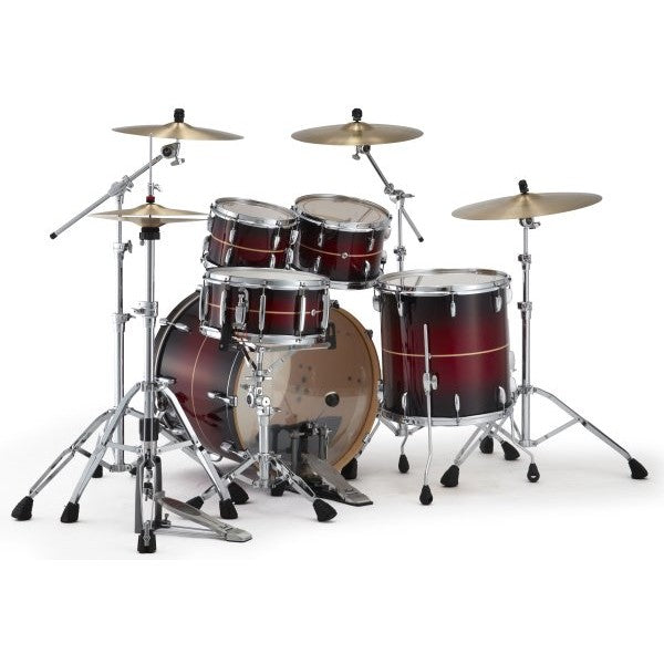 Pearl - PMX Series 4-Piece Drum Shell Pack, Red Stripe Burst - PMX924BEDPC836