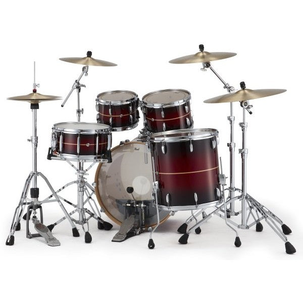 Pearl - PMX Series 4-Piece Drum Shell Pack, Red Stripe Burst - PMX924BEDPC836